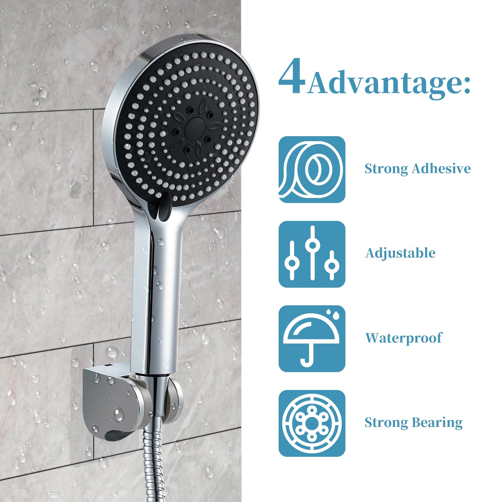 OFFO Shower Head and Hose Set - Image 4