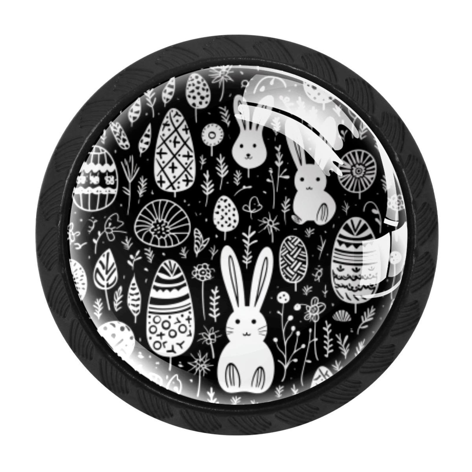 CHENZZZZ 4 Pack Easter Kitchen Cabinet Knobs Drawer Knobs Door Dresser Handles for Personalized Gifts Great for Any Occasion