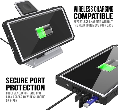 Miniatura 4 de Punkcase Funda impermeable Note 10 Serie Extrema Slim Fit Certificado IP68 A prueba de golpes Resistente a la suciedad a prueba de nieve Funda de