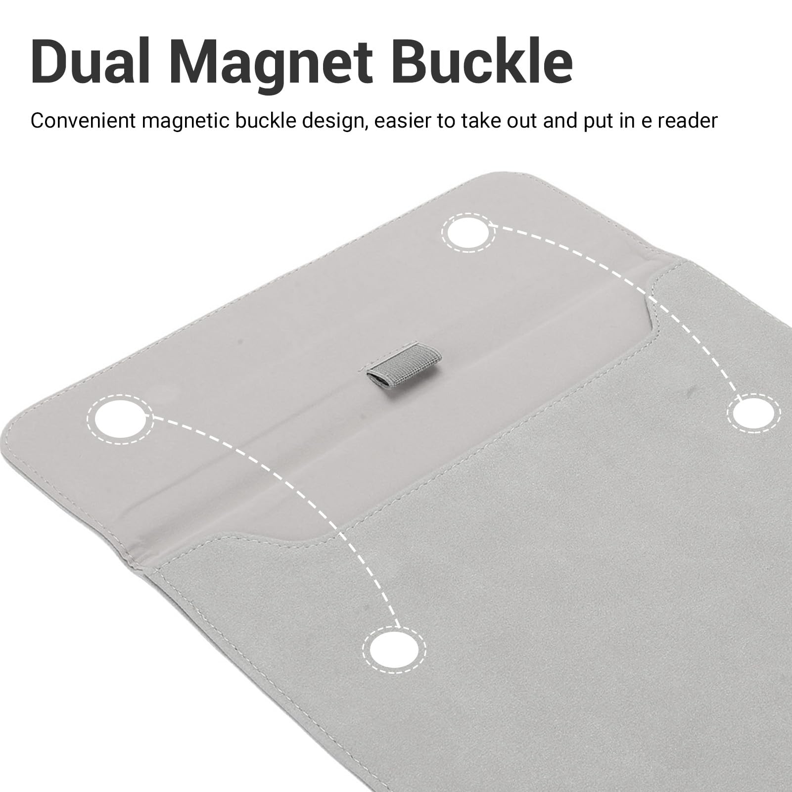 Eujgoov Custodia Sottile per Lettore Kindle Scribe E da 10,2 Pollici 2024 2022 con Custodia Protettiva con Chiusura Magnetica per il Sonno Automatico (grigio chiaro)