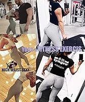 Vista 4 de AIMILIA - Leggings deportivos sexys para mujer, de cintura alta, anti-celulitis, con control de abdomen y levantamiento de glúteos, ideales