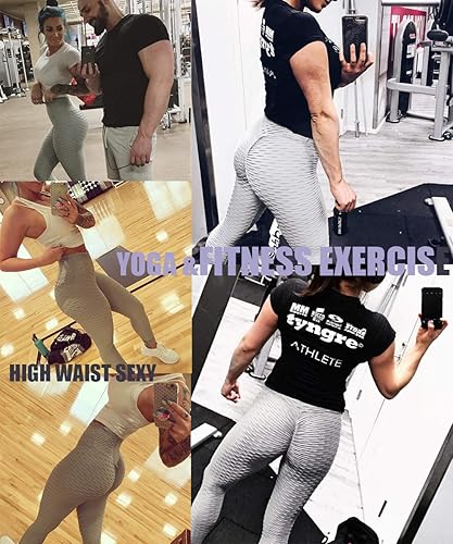 Miniatura 4 de AIMILIA - Leggings deportivos sexys para mujer, de cintura alta, anti-celulitis, con control de abdomen y levantamiento de glúteos, ideales