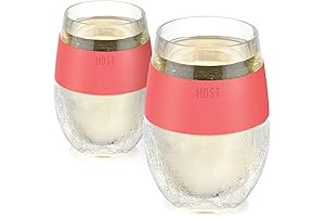 HOST Freeze Cooling Cups 8.5oz Set of 2, Keeps Drinks Cold for...