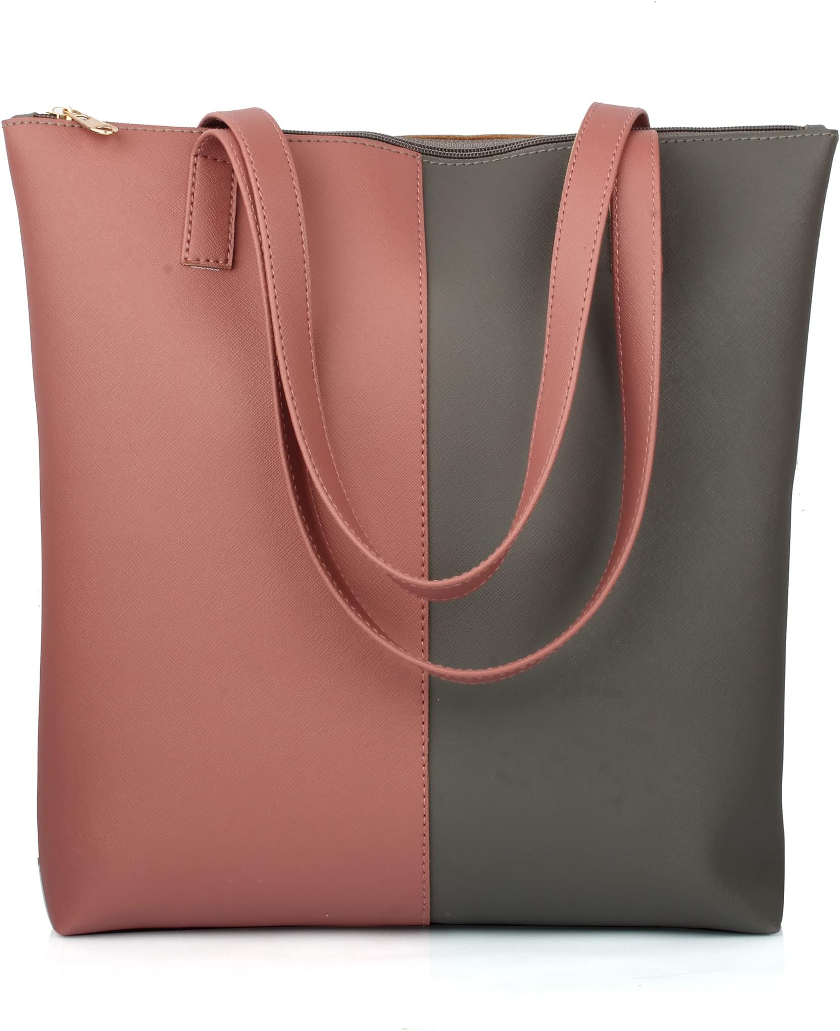 Women's Stylish Tote Handbag (zip-Onion-gry)