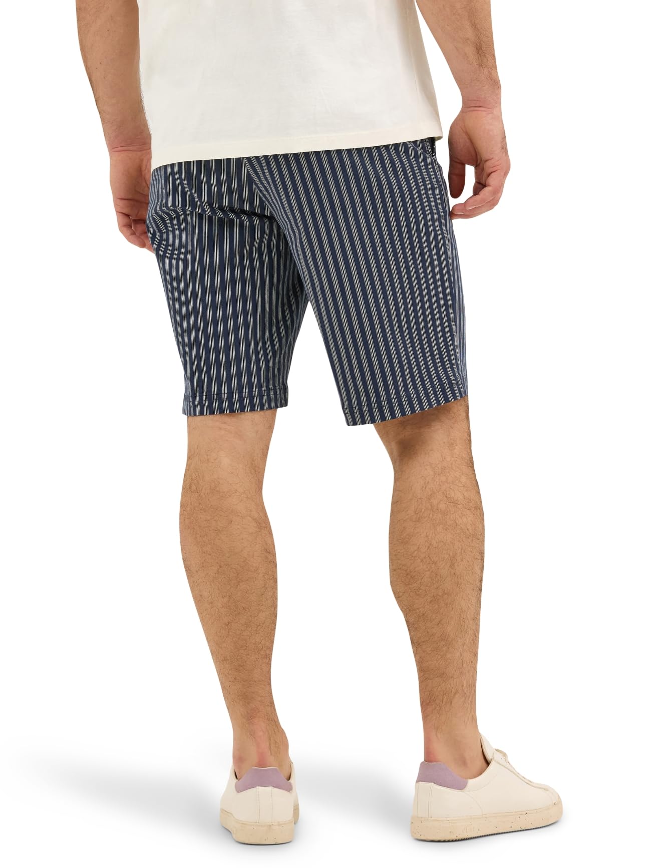 Lee Extreme Motion Herren-Shorts, Flache Vorderseite, Mood Indigo-Streifen, 49 – Ansicht 3