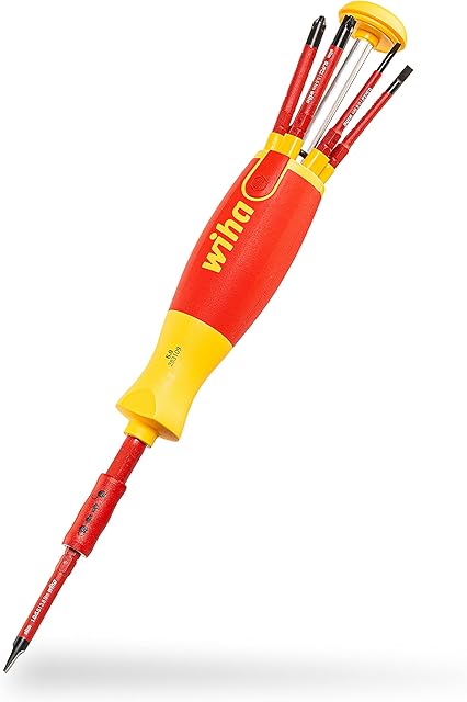 Wiha 38613, Schlitz/PH/SL+PZ (Klemmschrauben) im Blister, Red Yellow