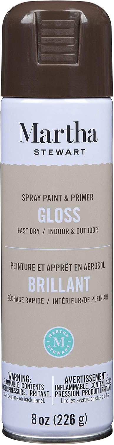 MARTHA STEWART Paint & Primer 8oz Spray Paint, Gloss Seaweed (42896)