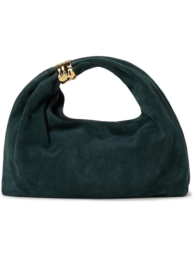 Blue Madewell Suede Hand Held Ring Pouch