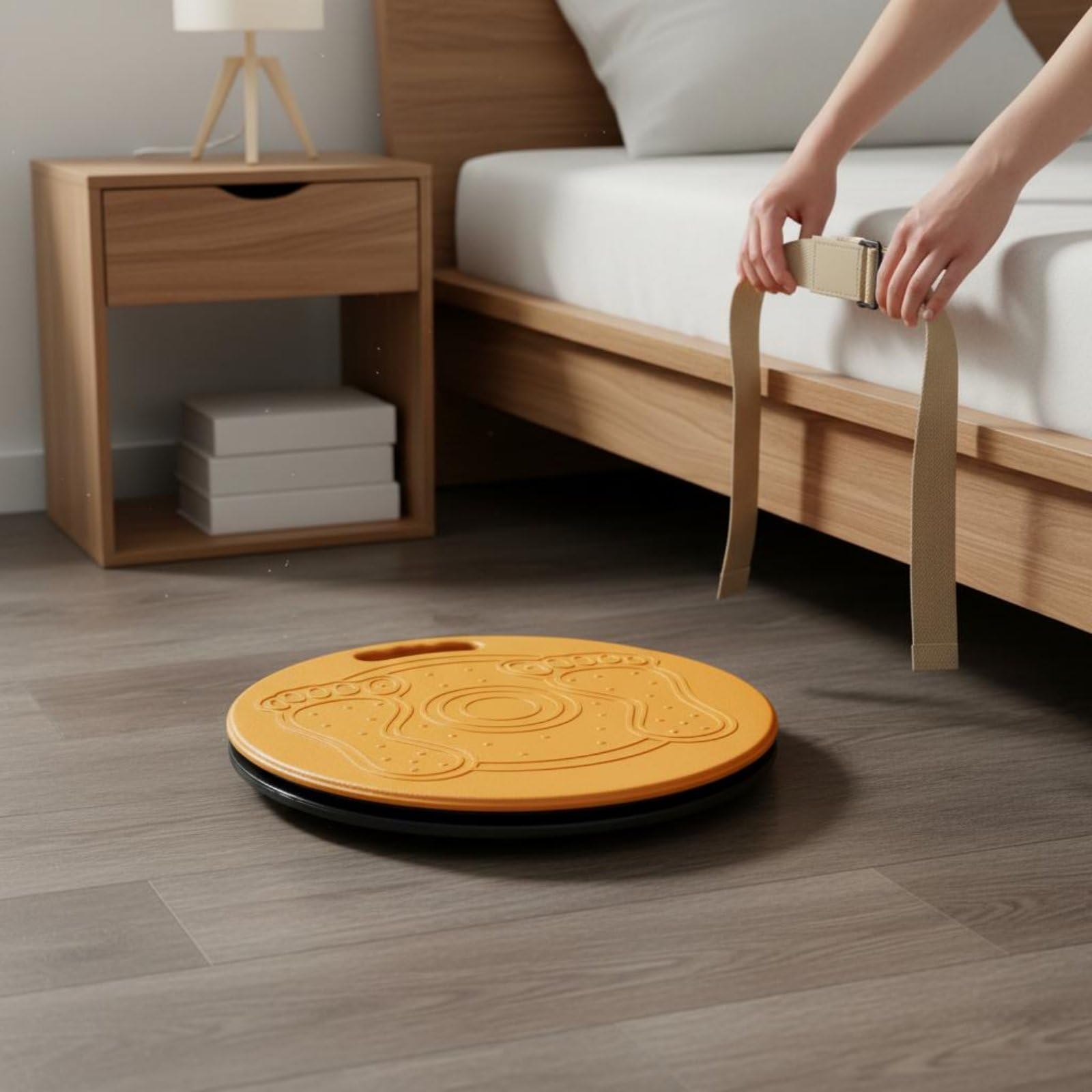 B Baosity Tabla de Transferencia para Pacientes Disco Giratorio Antideslizante Dispositivo con Asa de Transporte Base Estable Fabricada en Materiales Robustos