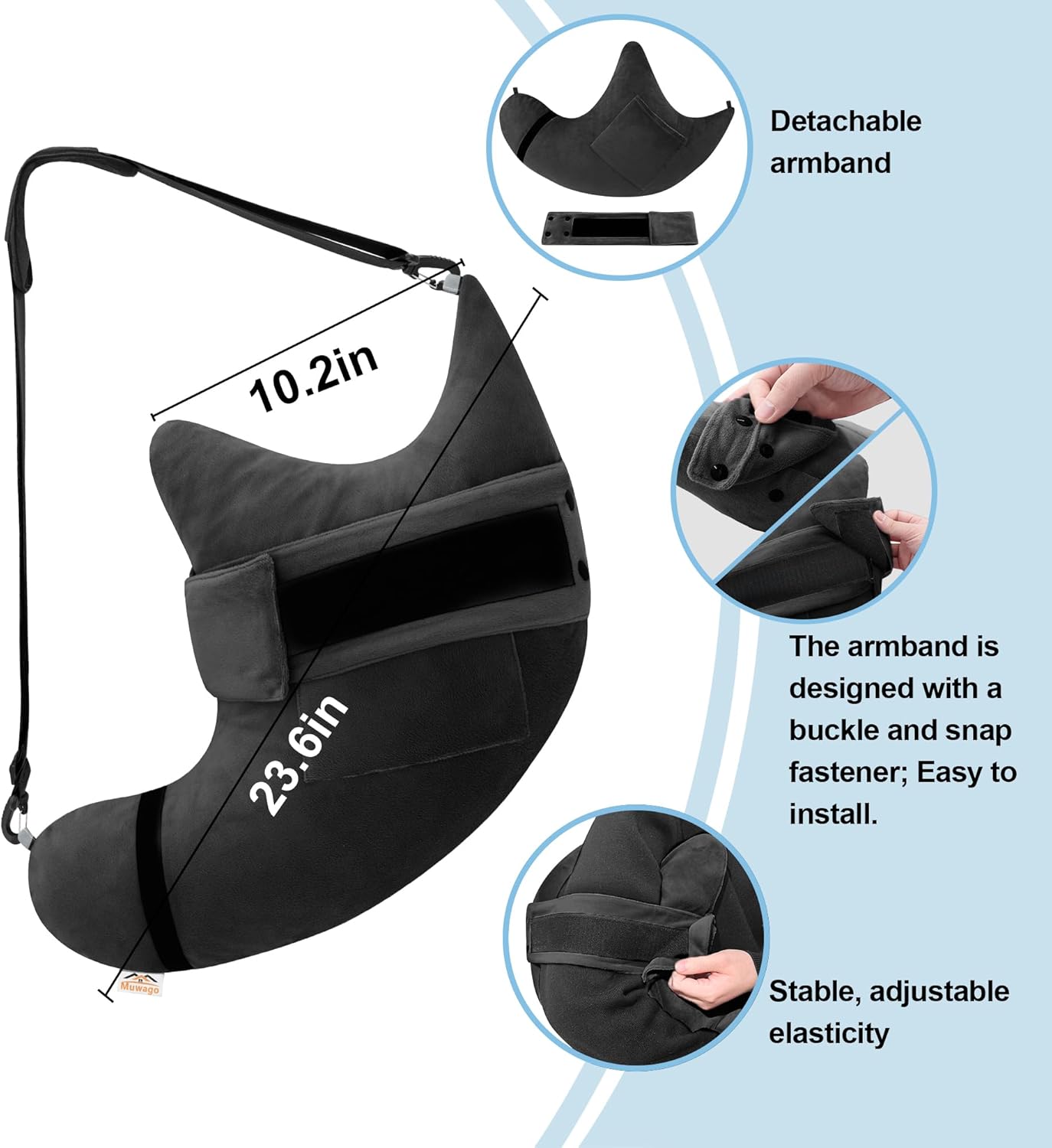 Shoulder Surgery Pillow for Rotator Cuff Pain Impingement Replacement Recovery Aids Side Sleepers Body Post Arm Torn Injury Support Relief Supplies Broken Collarbone Neck Rehab Must Haves