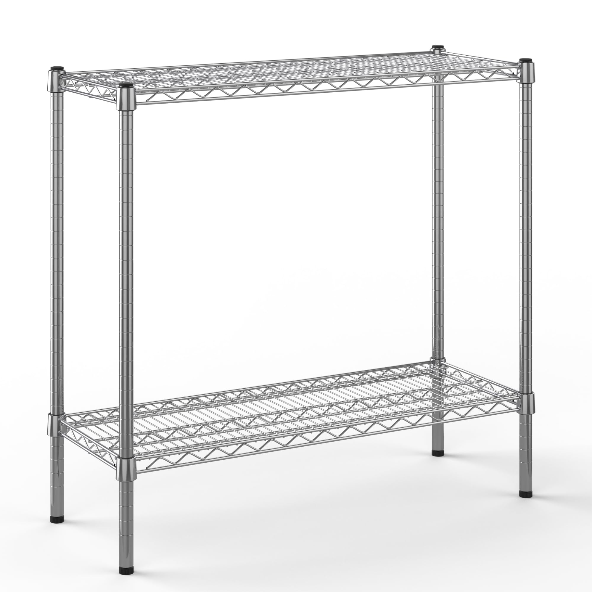 14" Deep x 36" Wide x 34" Height Wire Shelving Kit | 2-Tier | NSF Commercial Storage Rack Unit