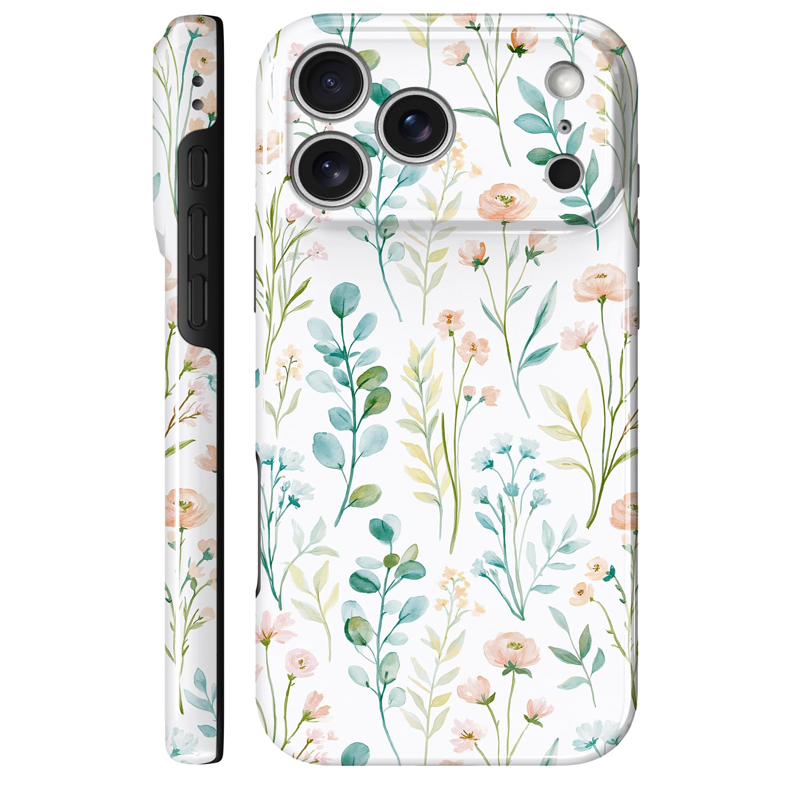 Funda magnética para iPhone 17 Pro, bonito diseño floral bohemio