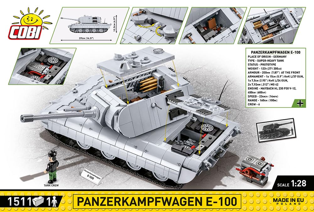 COBI Klocki Panzerkampfwagen E-100
