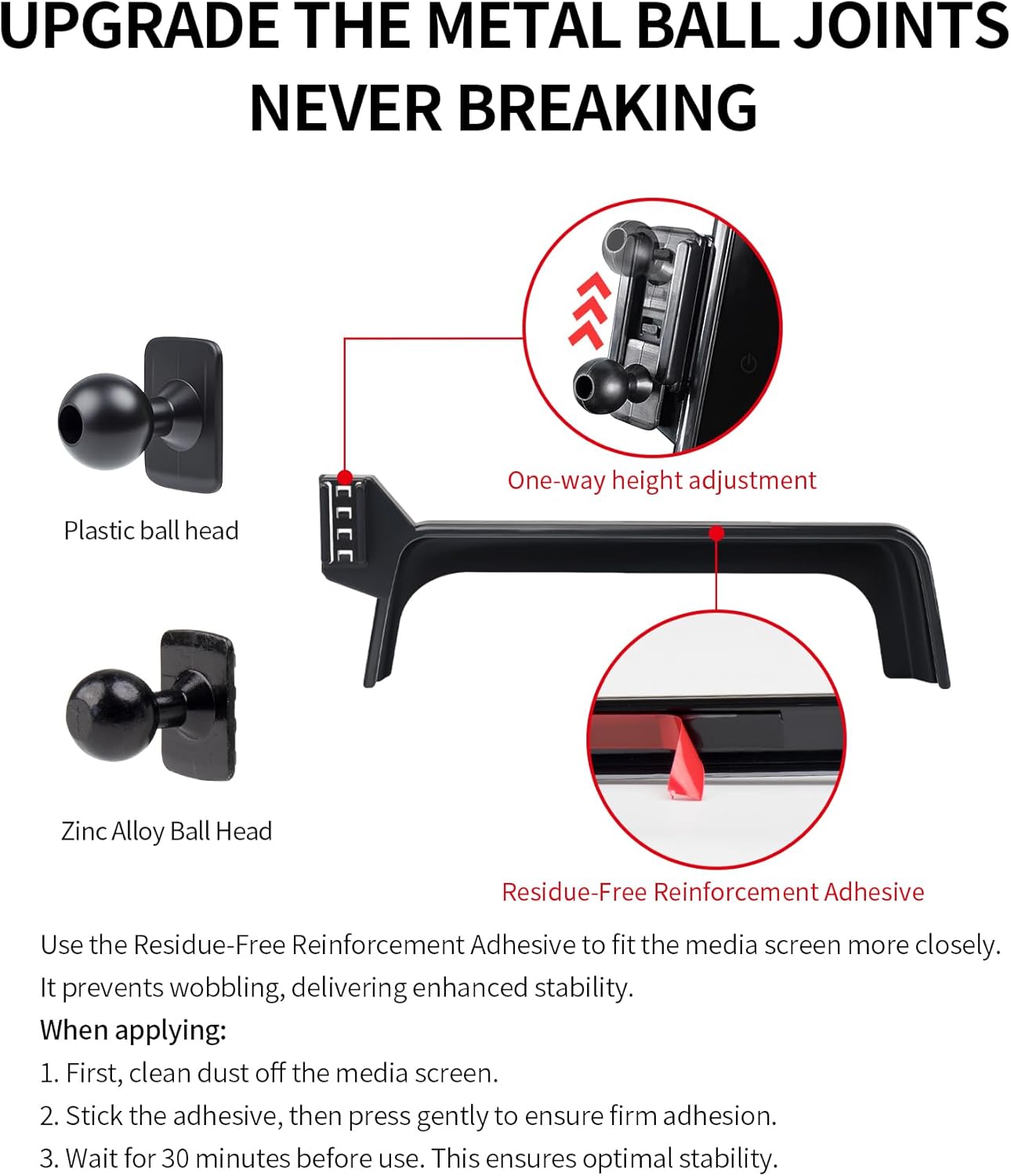 Car Phone Holder for 2022 2023 2024 2025 Lexus LX600 Accessories 12.3-Inch Screen Fixed Clip, 360° Rotation Phone Mount Compatible with MagSafe,Cell Phone Holder Does Not Affect Air Vent