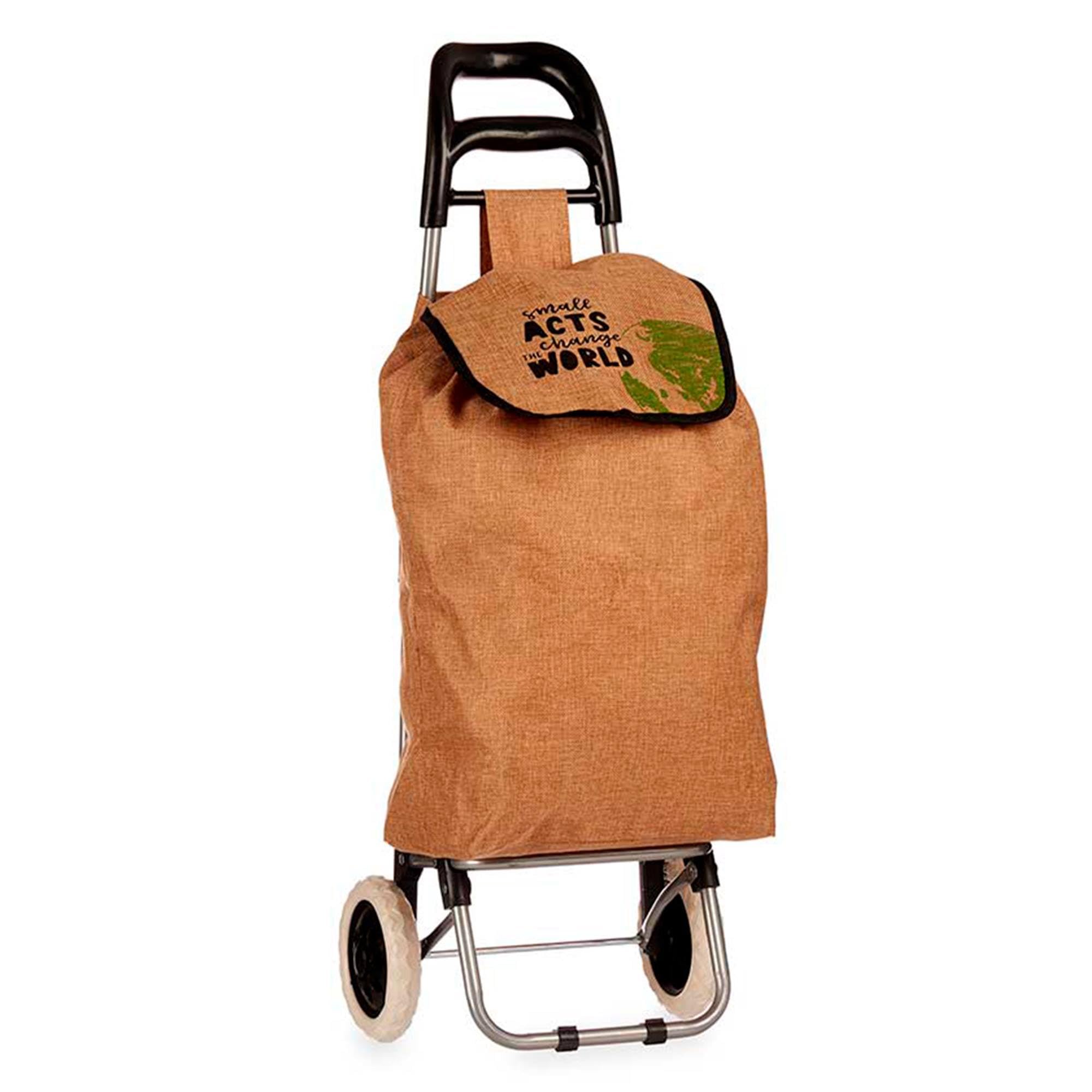 San Ignacio Kinvara Collection Small Shopping Trolley, Brown, 33 litros