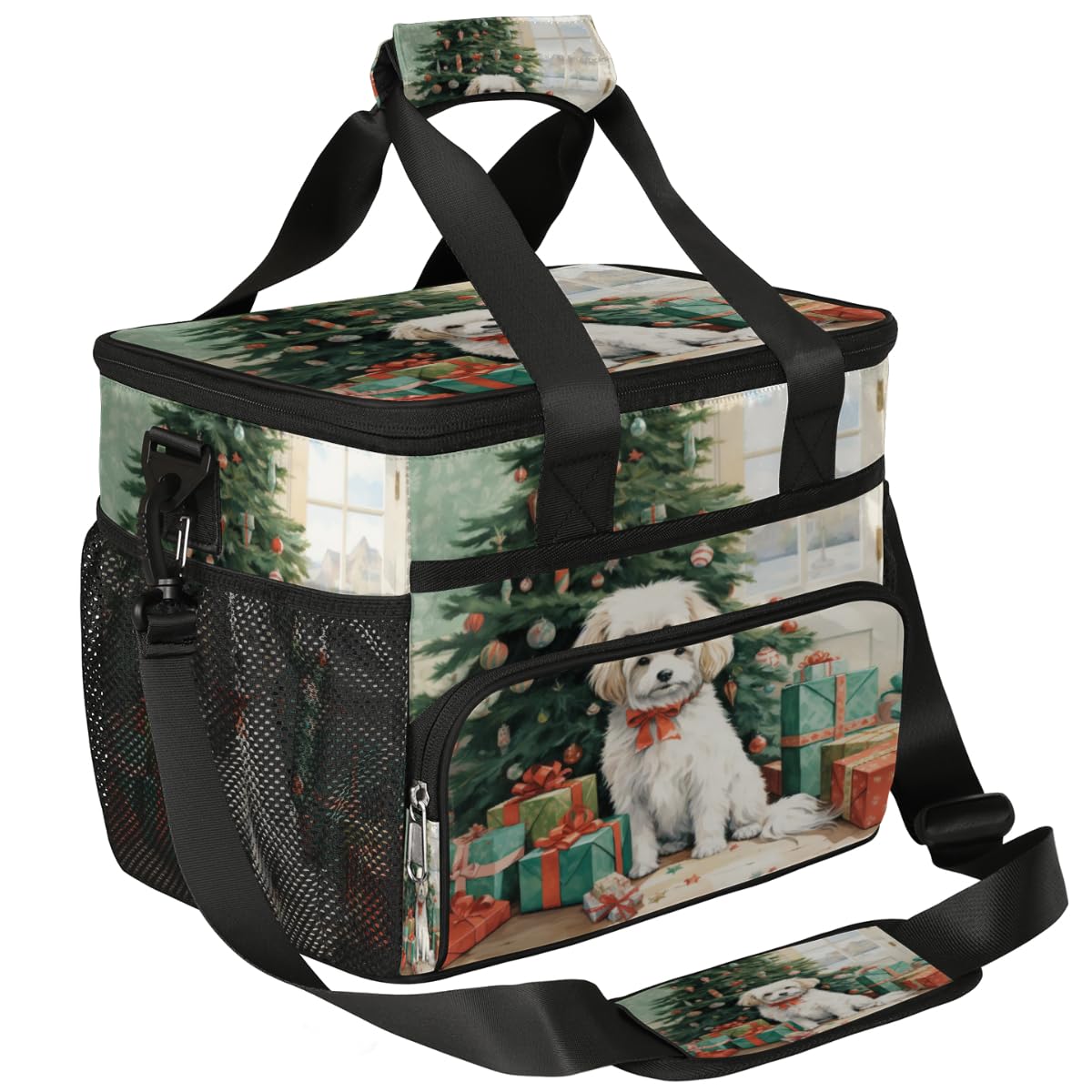 Insulated Picnic Backpack Lunch Box for Women Men Picnic Basket Tote Lunch Bag Picnic Bag Portable Lunch Bags for Picnic, Beach, Work, Trip,Office, Camp Xmas Gift Dog