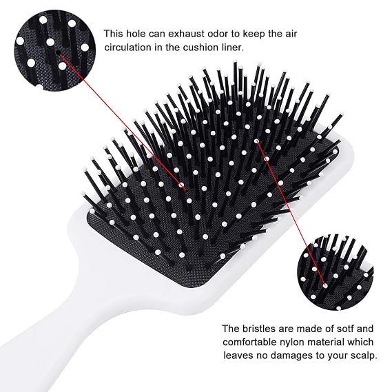 Hair Brush Cool Monster Truck Car, Air-Cushion Comb, Adds Shine and Smoothness, Best Paddle Brush for Men Women Kids