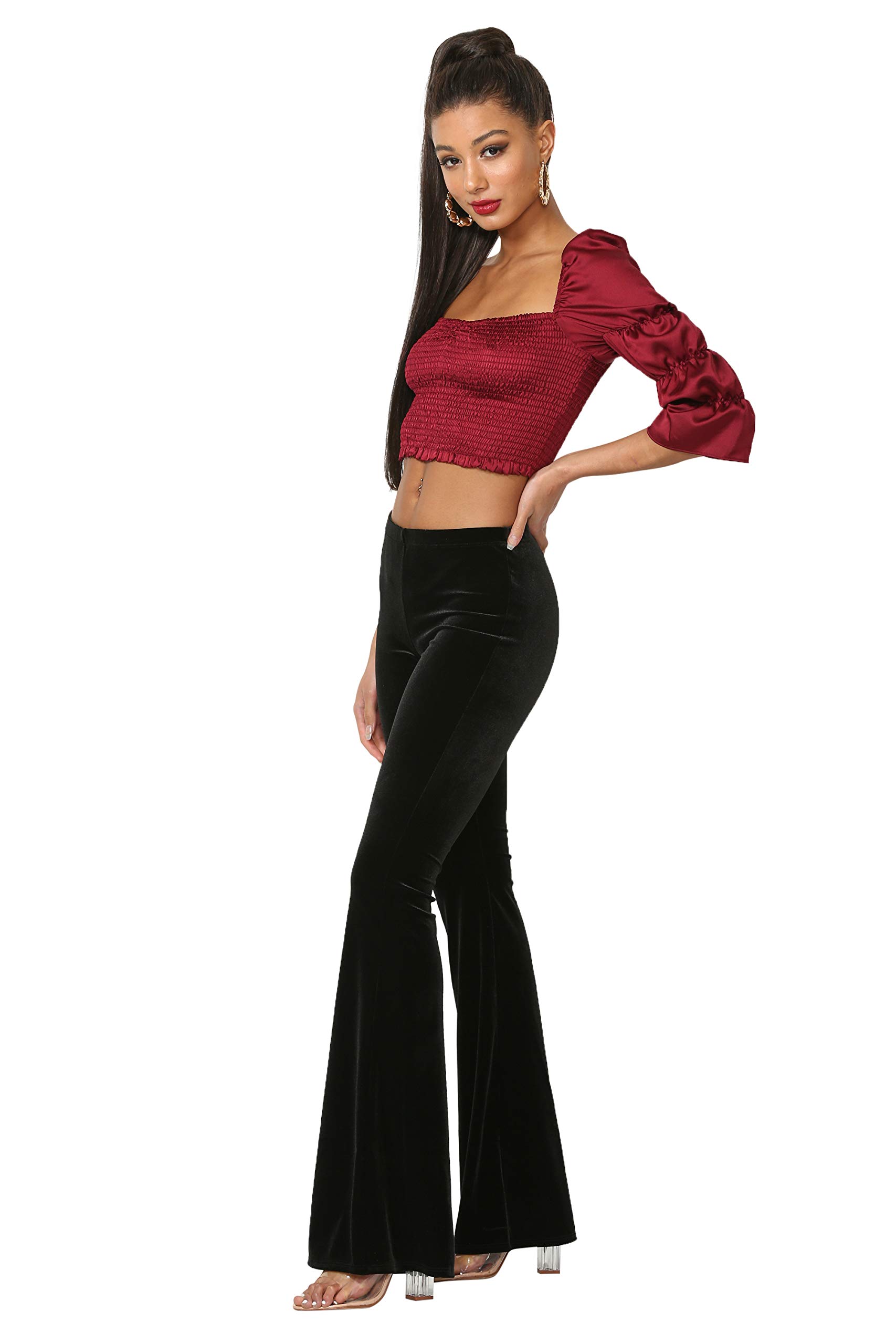 Womens J2 Love Velvet Flare Pants