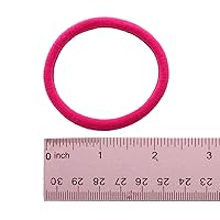 Vista 3 de My Lello Bandas elásticas grandes y gruesas para cola de caballo sin costuras, color verde esmeralda, 100