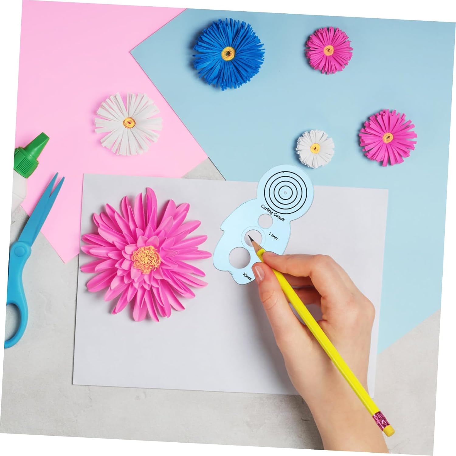 Lurrose 15pcs DIY Paper Curling Tools Quilling Curling Machine Craft Paper Quilling Tools