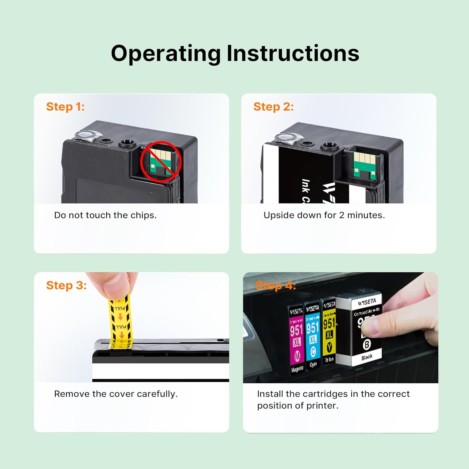 950XL and 951XL Ink Cartridges Combo Pack 5-Pack Replacement for HP 950XL 951XL Ink Cartridges for HP Printers Officejet Pro 8600 8610 8620 8100 8630 76DW 251DW, 2 Black,Cyan,Magenta,Yellow | C2P01FN