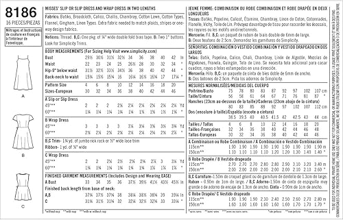 Miniatura 2 de Simplicity 8186 Dottie Angel - Patrón de costura para mujer, tallas D5 (4-12)