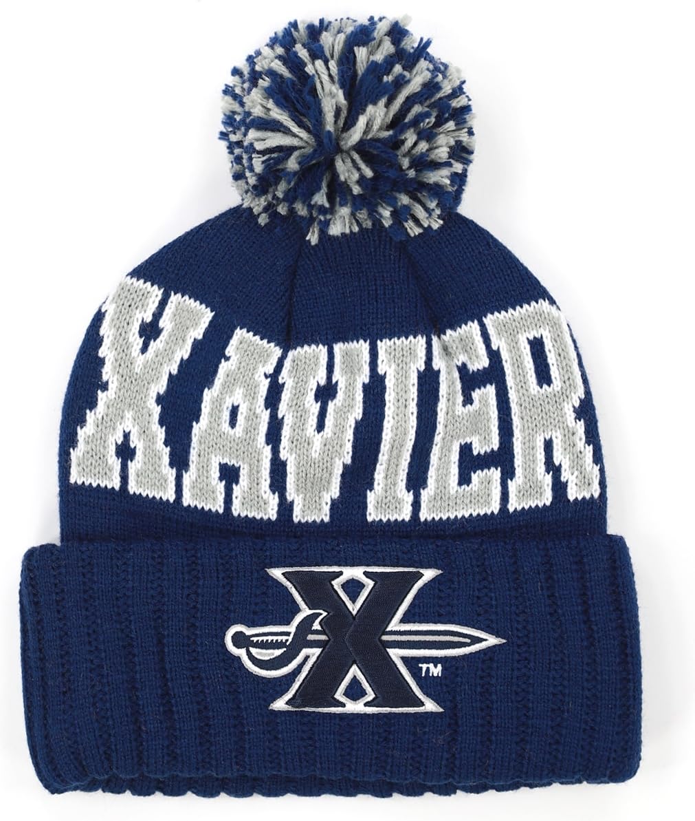 Big Boy Xavier Mustkatiers S255 Beanie with Ball [Navy Blue] - ID#69029