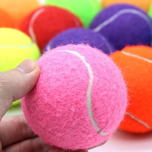 Miniatura 6 de Pelotas de tenis, paquete de 18 pelotas de tenis de entrenamiento, pelotas de práctica con bolsa de malla para un fácil transporte, pelotas de juego