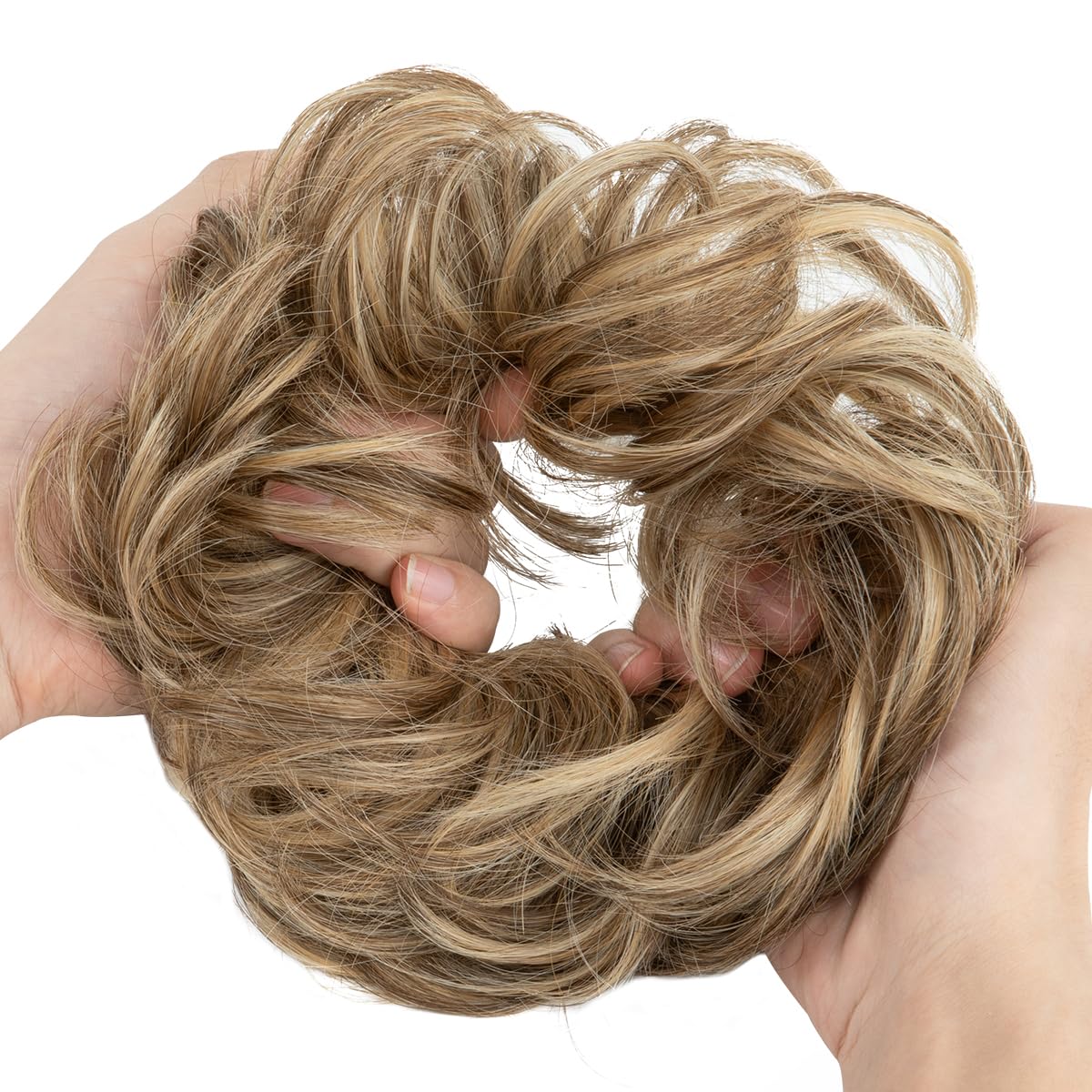 SARLA Messy Bun Hair Piece for Womens Synthetic Scrunchies Buns Extension Hairpieces Updo Pony Tail Bernstein - Image 3