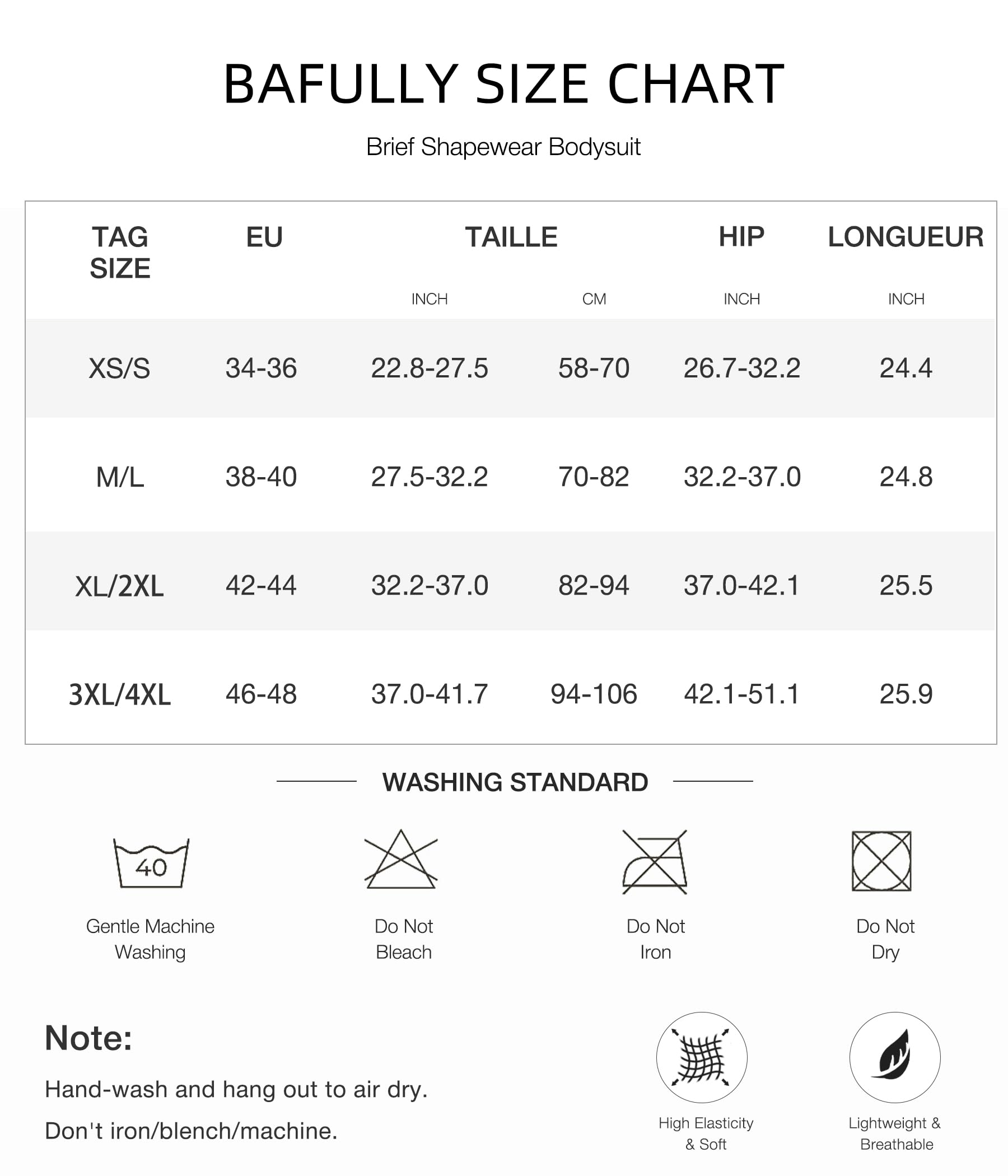 Bafully Body Gainant Femme Ventre Plat Gaine Amincissante Sculptant Shapewear Bodysuit Push Up Invisible Corset Minceur Body Shaper avec Bretelles Réglable