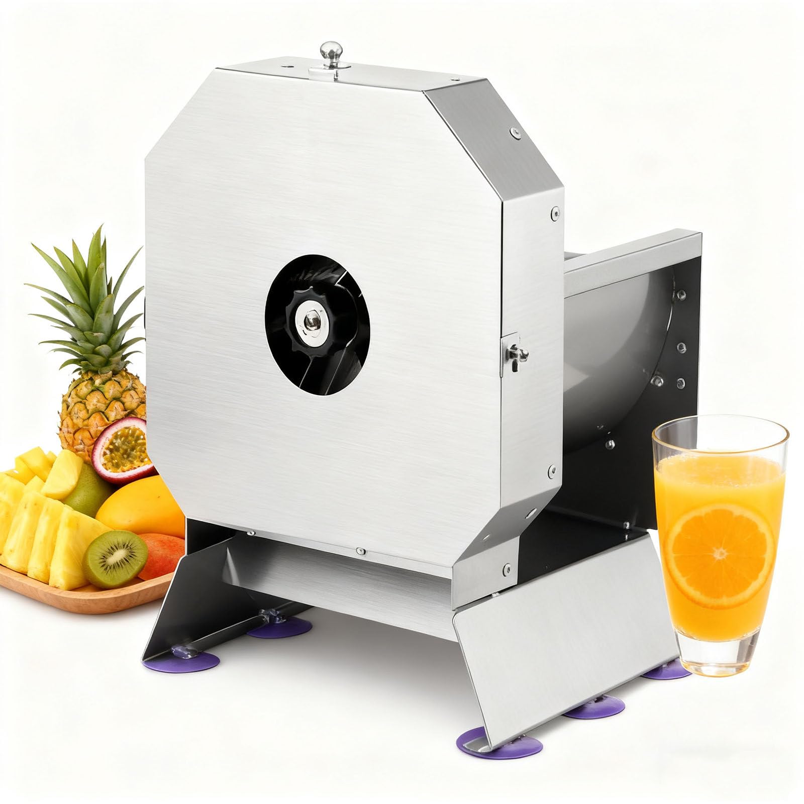 LjyAeono Electric Vegetable Slicer Commercial Fruit Slicer Cabbage Shredder Machine 2 in 1 Manual Electric Vegetable Slicers Machine Stainless Steel Food Slicing Machines Prism-Max