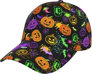 Baseball Cap for Women Men Adjustable Halloween Hat Christmas Hats | Summer Beach Baseball Cap Spooky Trucker Hat Dad Hats Funny Christmas Novelty Snapback Cap