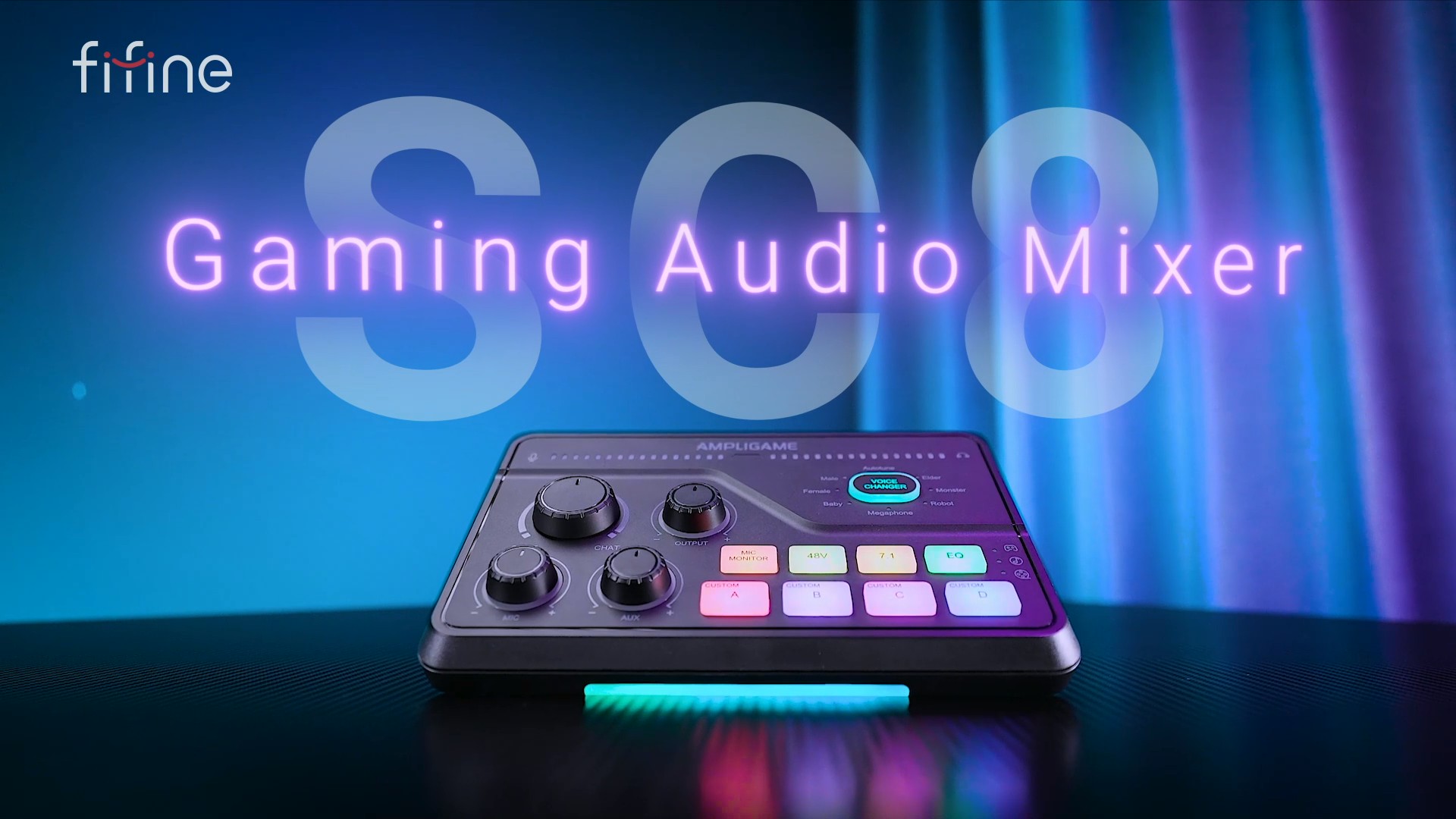 Amazon.com: Fifine Gaming Mixer for Voice Chat and Streaming- 7.1