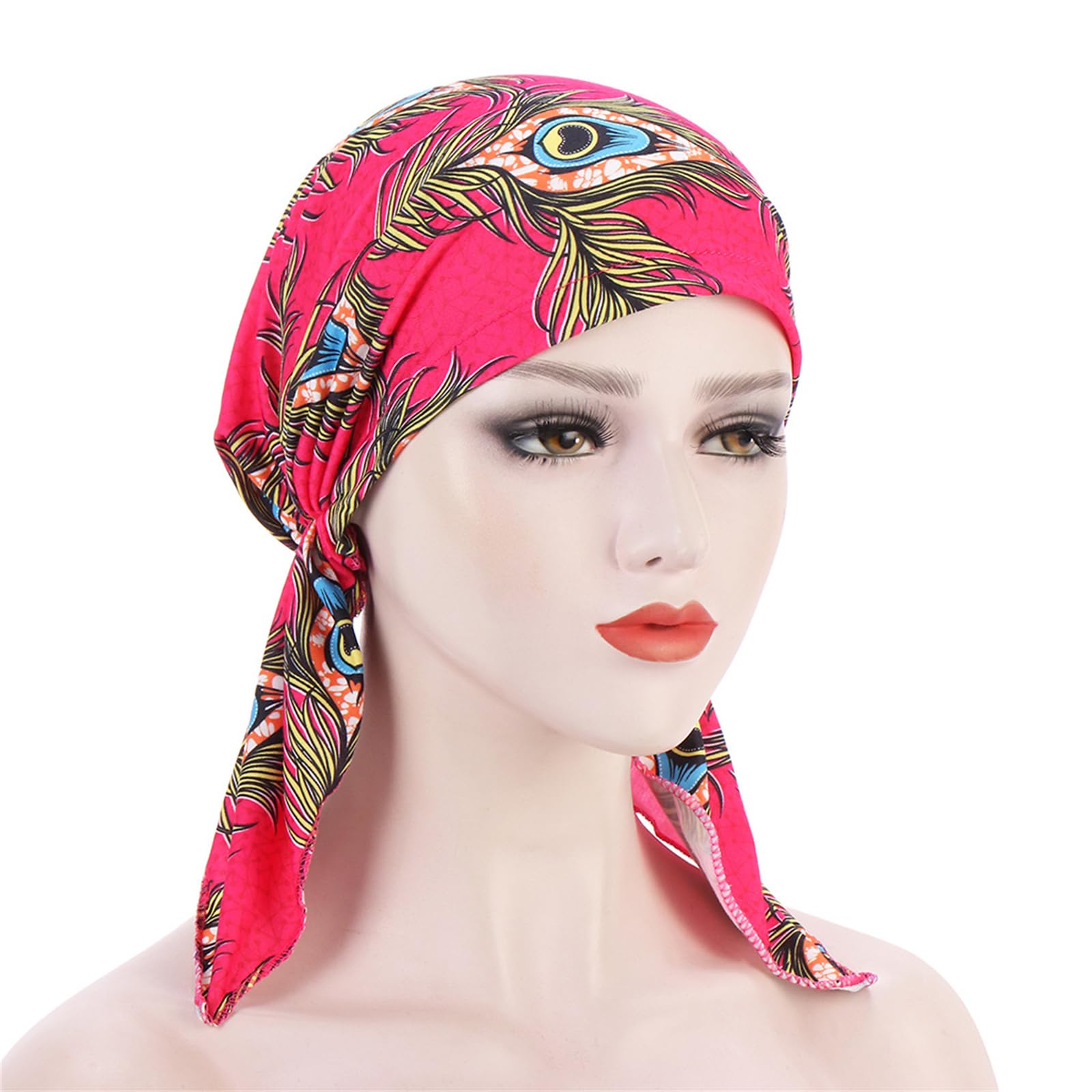 MICFENY Women Headwrap Headwear Hat Hair Scarf Perfect for Festivals and Celebrations Breathable Head Cover Headscarf
