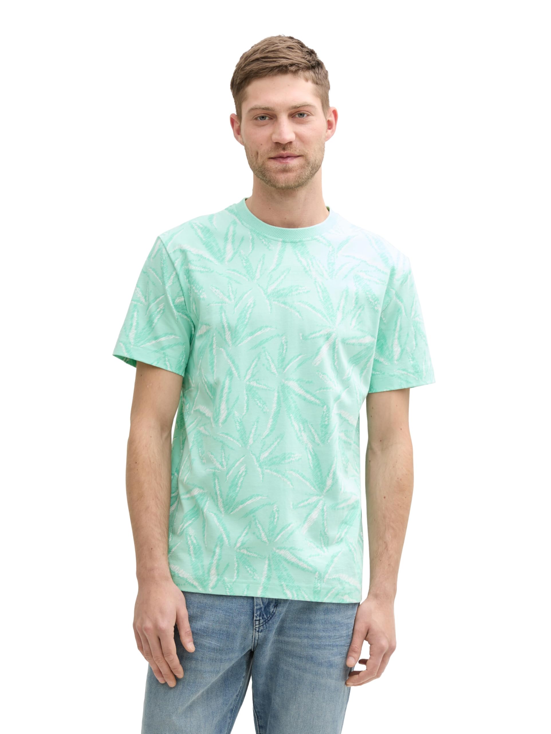 Tom Tailor Herren T-Shirt mit Muster