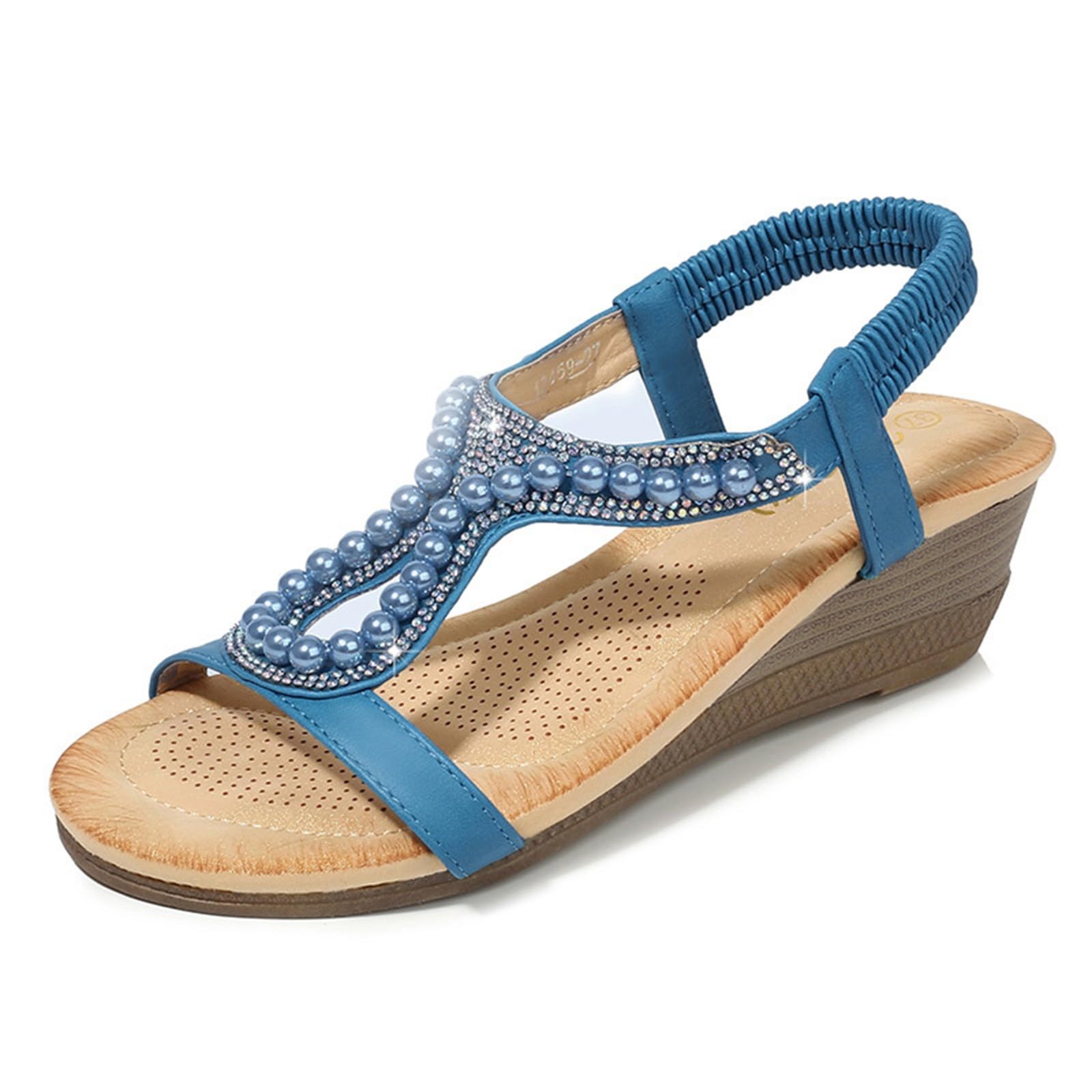 Generico Sandales De RandonnéE Femme Confortables LéGèRes AntidéRapantes Semelle Souple Respirantes Chaussures Femme éTé Mode Mules OrthopéDiques Pieds Larges Ville Plage