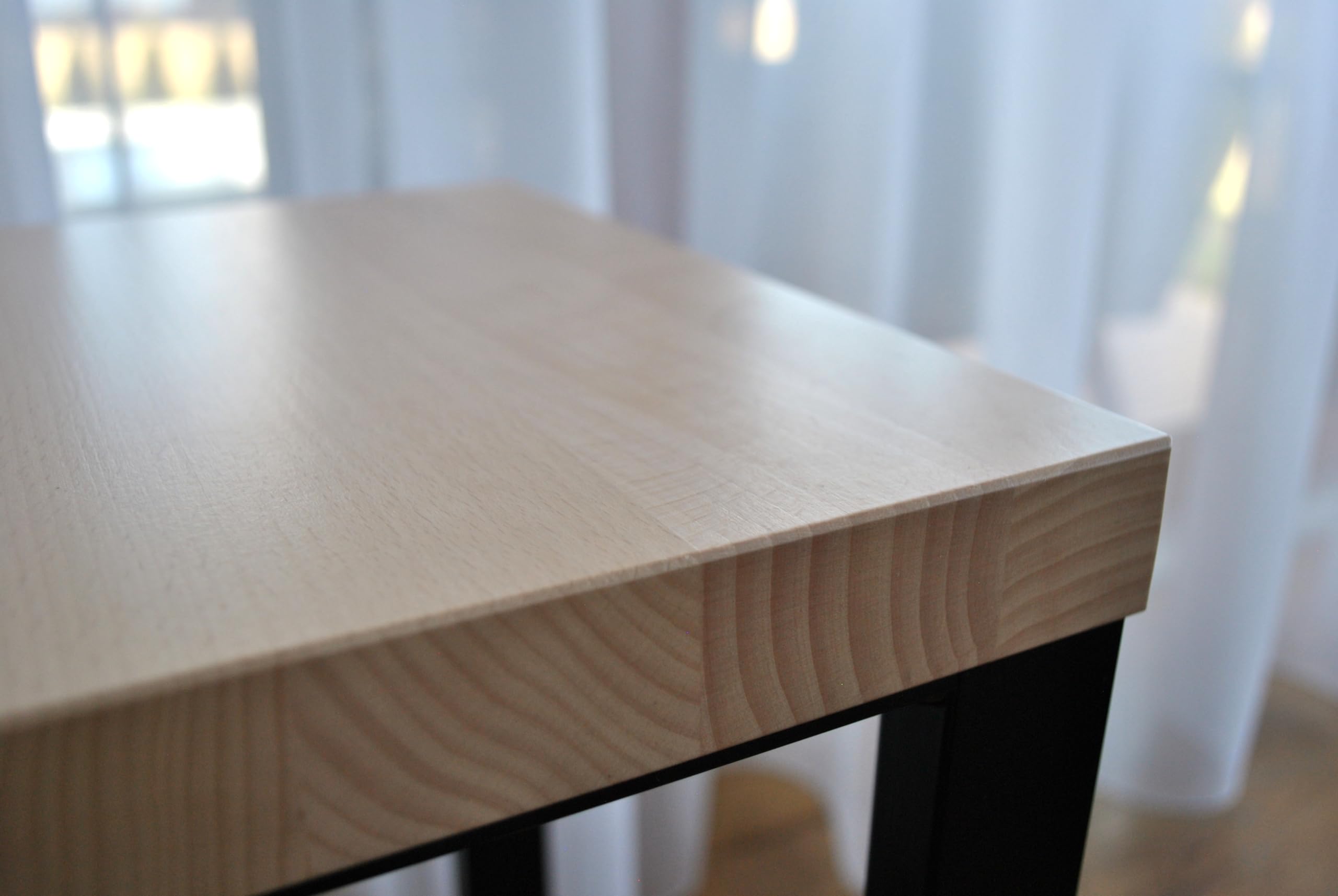 Taburete de Madera Loft, Taburete de Bar de Madera, Taburete de Flores de Madera con Estructura de Metal, Taburete 30x30x46 cm, Taburete de Ducha Moderno,