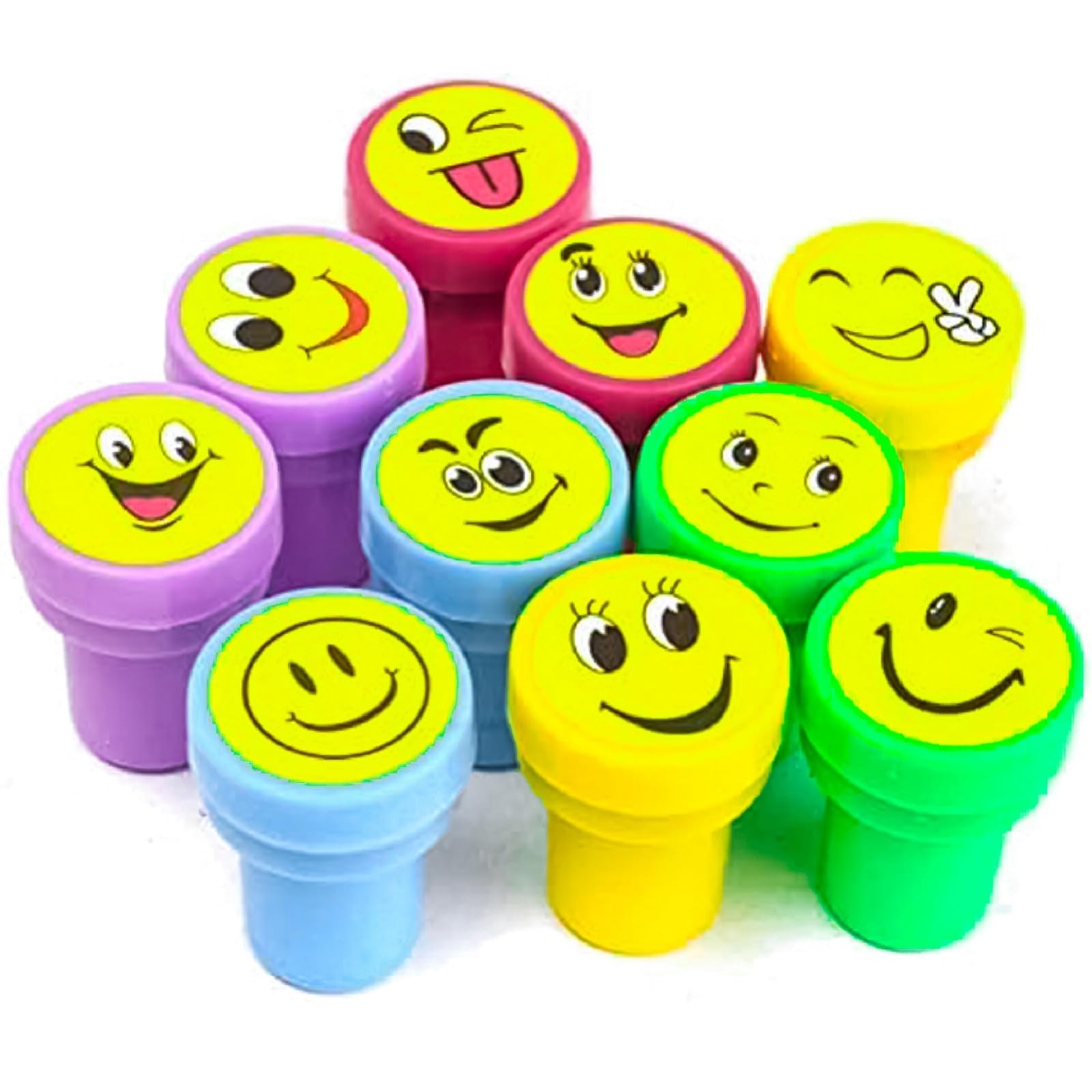 RZA Emoji Stamp Pack Of 10 Smile Design Face Stamps Toys For Kids (B0CHG19STZ) Amazon Price History, Amazon Price Tracker