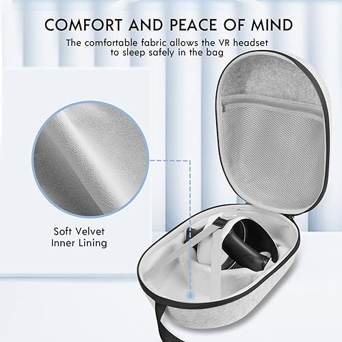 Miniatura 4 de sarlar Hard Carrying Case Compatible with Playstation VR2 Gaming Headset and Touch Controllers Accessories, PS VR2 Portable Case Suitable for Travel