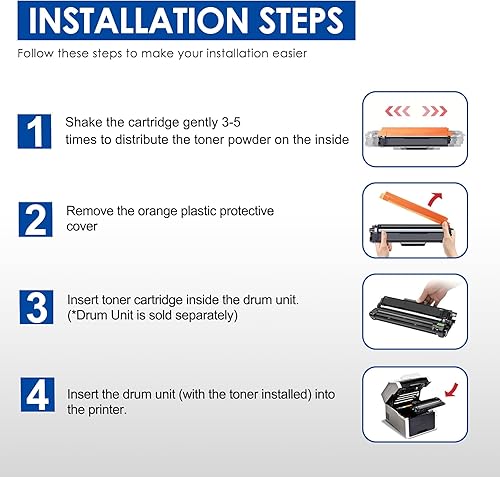 Miniatura 6 de TN221 - Cartuchos de tóner TN221, paquete de 4 cartuchos TN225, repuesto para Brother tn221 tn221bk tn225, compatible con cartuchos de tóner Brother