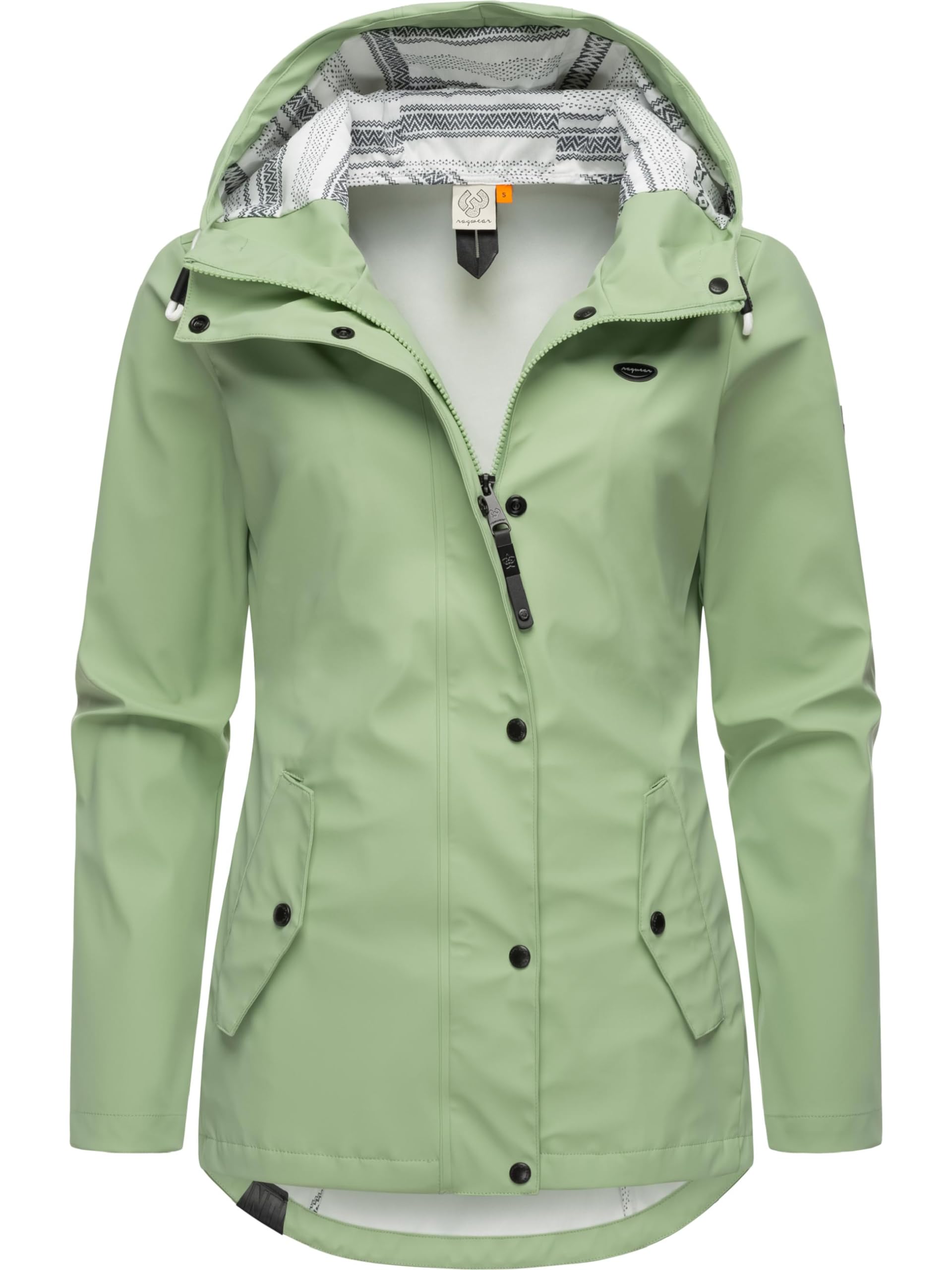 Veste D'extérieur Femme RAGWEAR Grise Chinée Capuche – Taille S/36 – Coton/polyester