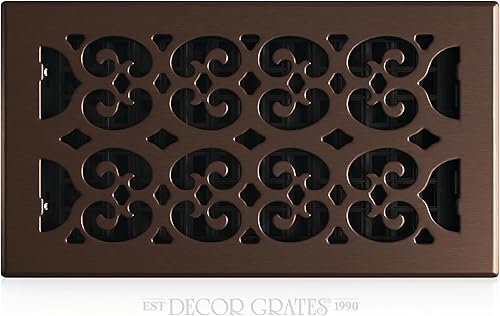 Decor Grates SPH612-RB Registro de piso, 6x12, acabado bronce frotado