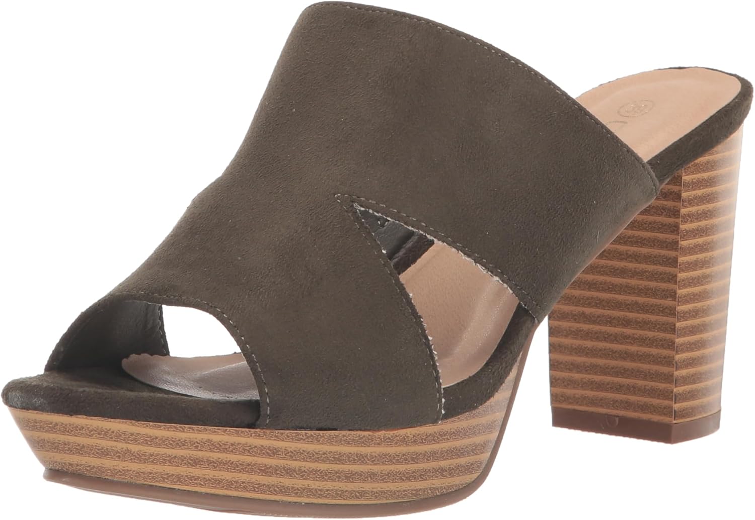 City Chic Plus Size REMY Mule in Khaki, Size 8