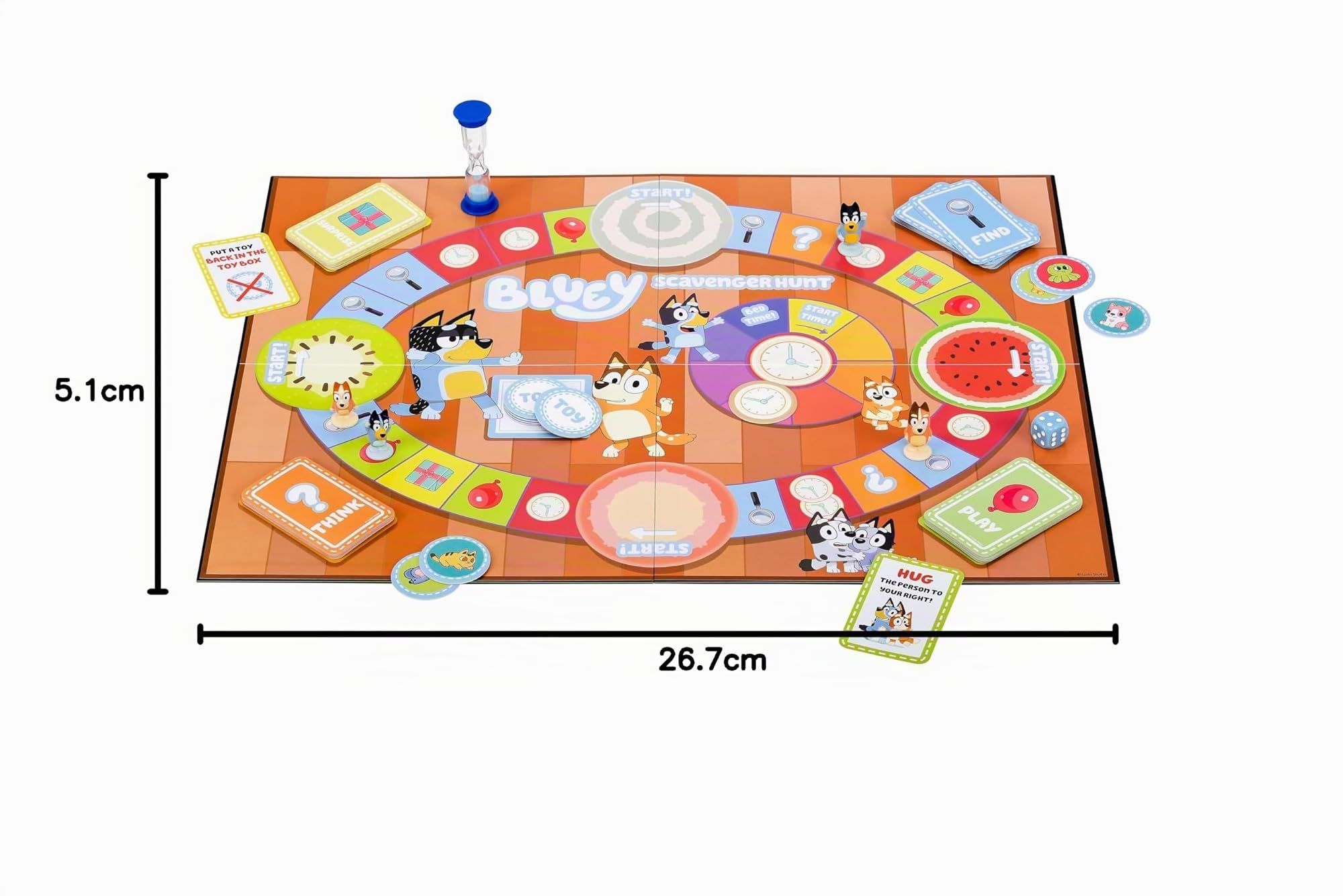 Bluey Gioco di caccia al tesoro Un divertente gioco da tavolo pieno di attività divertenti da eseguire, cose da trovare e domande su Bluey a cui rispondere