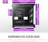 NZXT H9 Flow 2025 Mid Tower ATX PC Case, Large Double Chamber Design, Including 3x 140mm+1x 120mm Fan, 420mm Radiator Support, Tempered Glass, Back-Connect Ready, Black