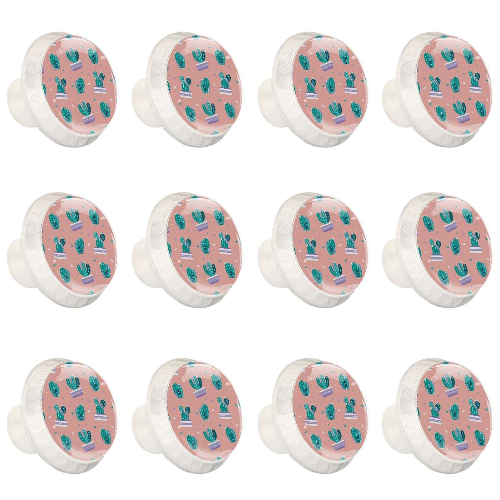 Boutons décoratifs ronds cactus pour rafraîchir une commode
