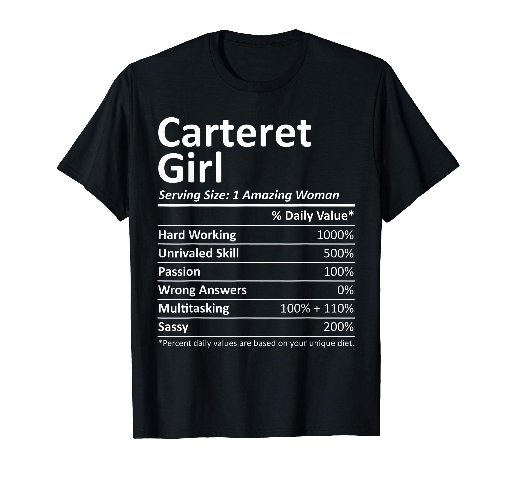 CARTERET GIRL NJ NEW JERSEY Funny City Home Roots USA Gift T-Shirt