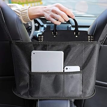 Handbag Holder，Black Front，Car Storage，Pocketbook Holder Black Image