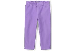 Baby Toddler Girls Warm Fleece Pull On Pants