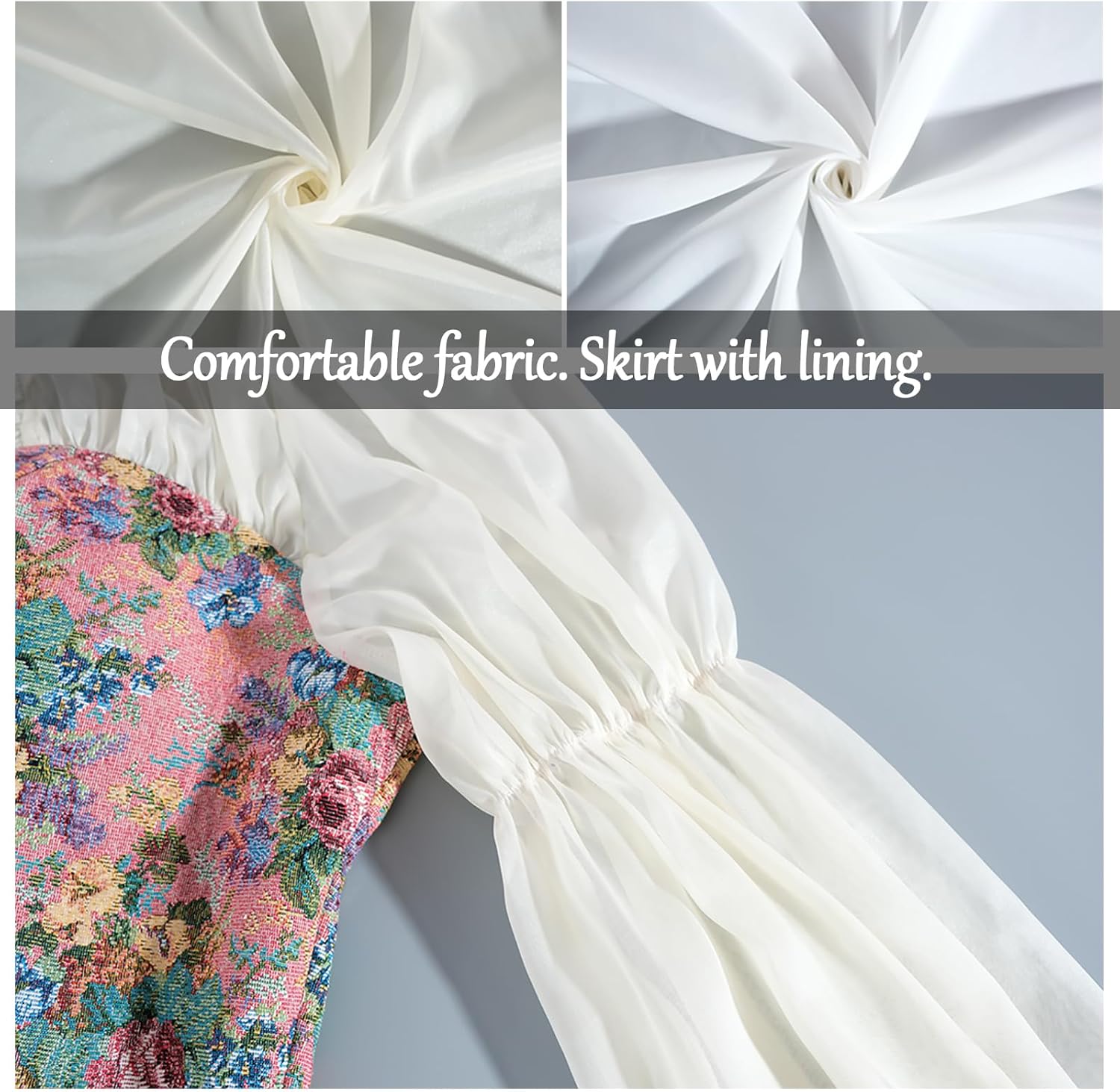 LTAKK Renaissance Dress Women Victorian Costume Ren Fair Medieval Dresses with Floral Corset - Image 8